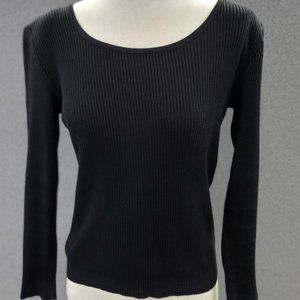 Vintage Valentino Night Black Sweater Size M